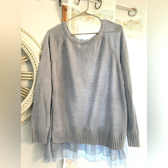 LC Lauren Conrad Sweaters - Women's Light Blue Faux Layered Sweater. NWOT.